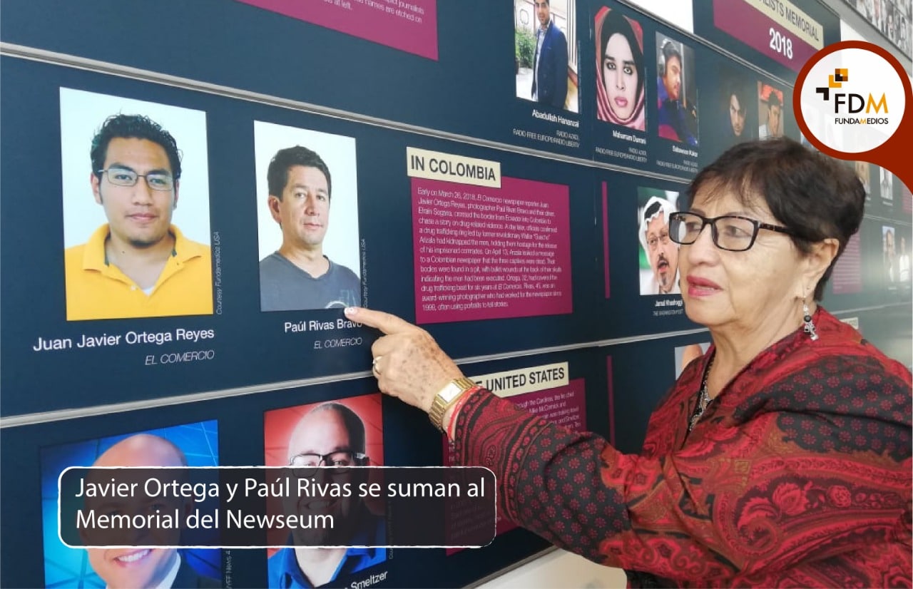 Javier Ortega y Paúl Rivas se suman al Memorial del Newseum