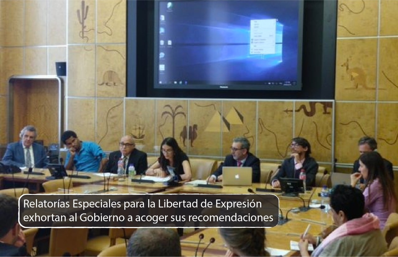 Relatorías Especiales para la Libertad de Expresión valoran cambios, pero recomiendan profundizar reformas