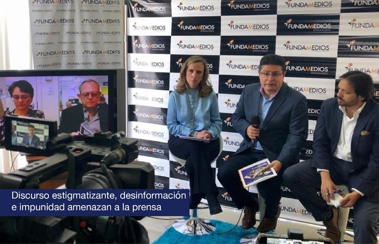 El discurso anti prensa se reflejó durante el paro nacional en Ecuador