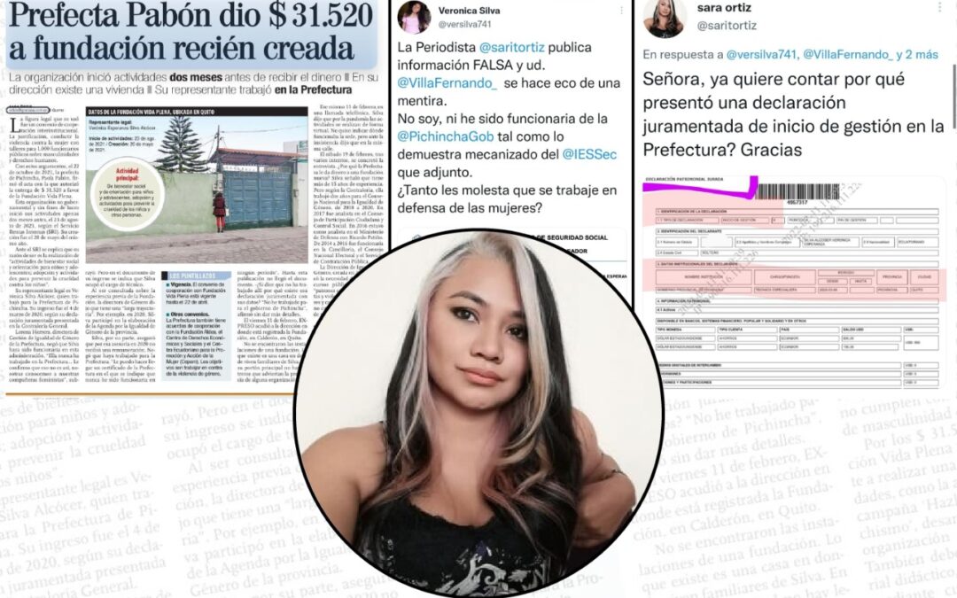 Periodista de Expreso es atacada en redes sociales tras el trino de una contratista de la Prefectura de Pichincha