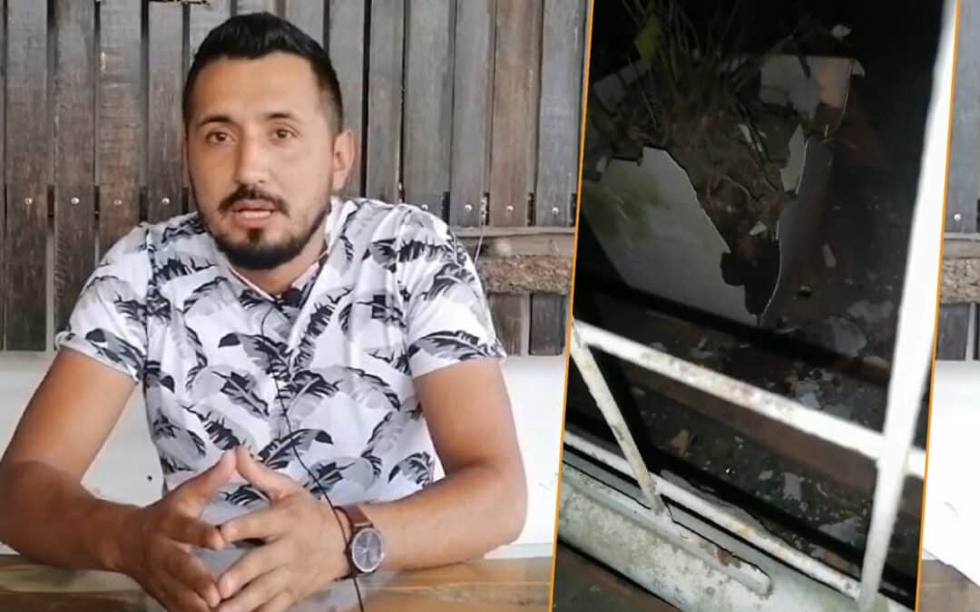 Detona un artefacto explosivo como amenaza contra periodista amazónico