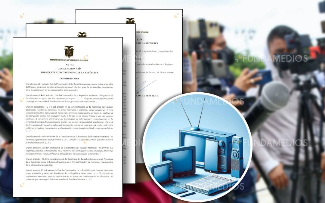 La segunda reforma al reglamento de la Ley de Comunicación podría distorsionar el mercado de los medios de comunicación