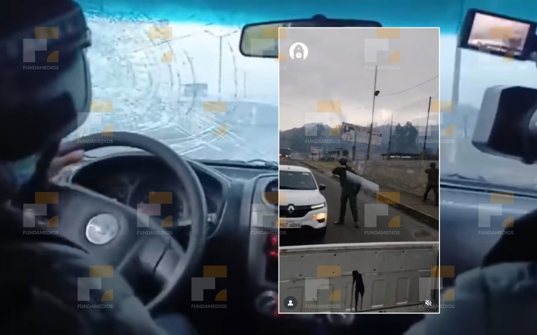 Equipos periodísticos fueron atacados durante cobertura en Imbabura