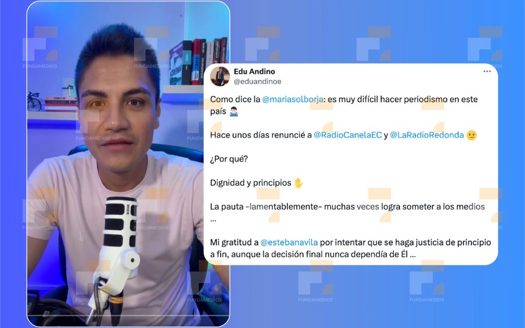 Periodista denuncia presiones de casa de apuestas y renuncia